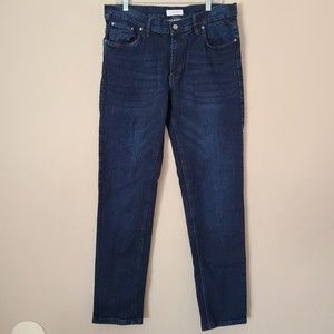 Cotton & Co. Men's Dark Blue Skinny Jeans W34